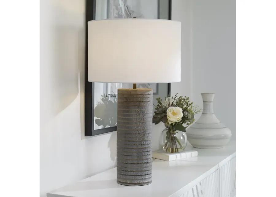 Monolith Gray Table Lamp