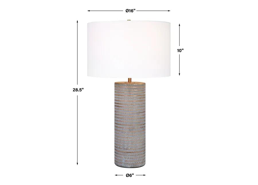 Monolith Gray Table Lamp