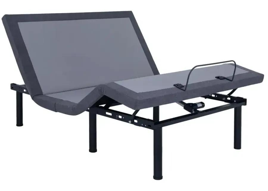 Negan California King Adjustable Bed Base Grey and Black