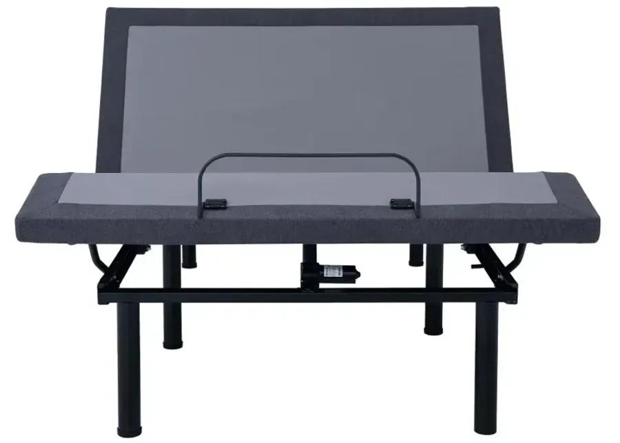 Negan California King Adjustable Bed Base Grey and Black