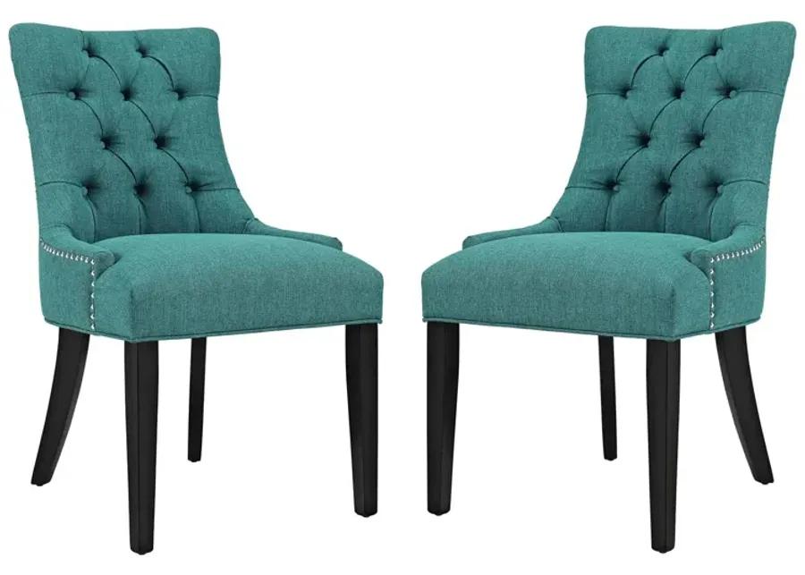 Regent Dining Side Chair Fabric Set of 2