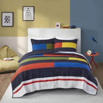 Urban Habitat Kids Morris Multi Stripe Printed Quilt Set