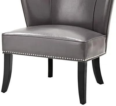 Madison Park Hilton Grey Armless Accent Chair