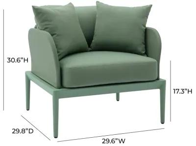 Kapri Moss Green Outdoor Armchair