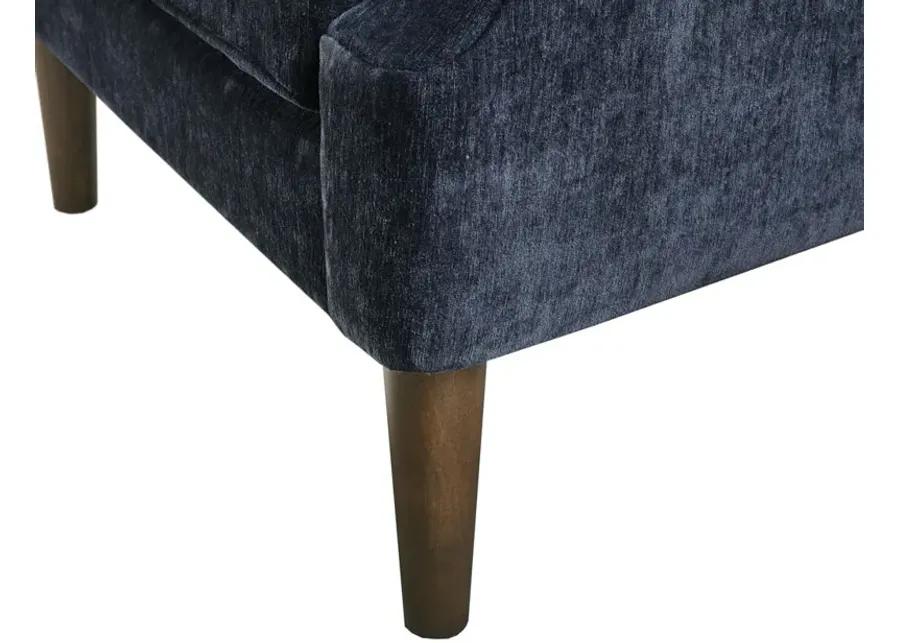 Madison Park Qwen Navy Button Tufted Accent Chair