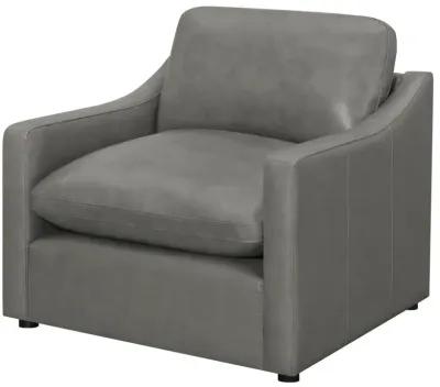 Grayson Sloped Arm Upholstered Chair Grey