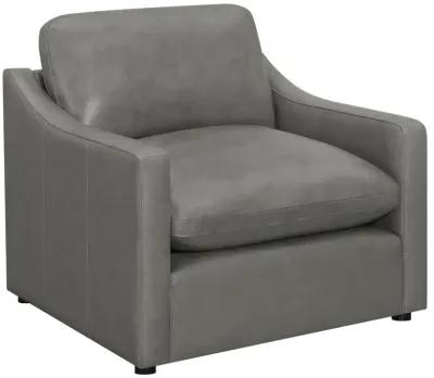 Grayson Sloped Arm Upholstered Chair Grey