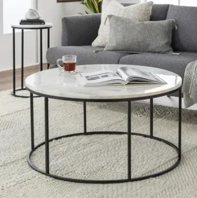 Aryaa YAA-004 18"H x 36"W x 36"D Coffee Table