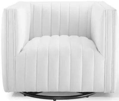 Conjure Tufted Swivel Upholstered Armchair