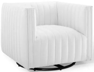 Conjure Tufted Swivel Upholstered Armchair