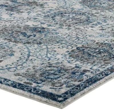 Entourage Kensie Distressed Floral Moroccan Trellis 5x8 Area Rug