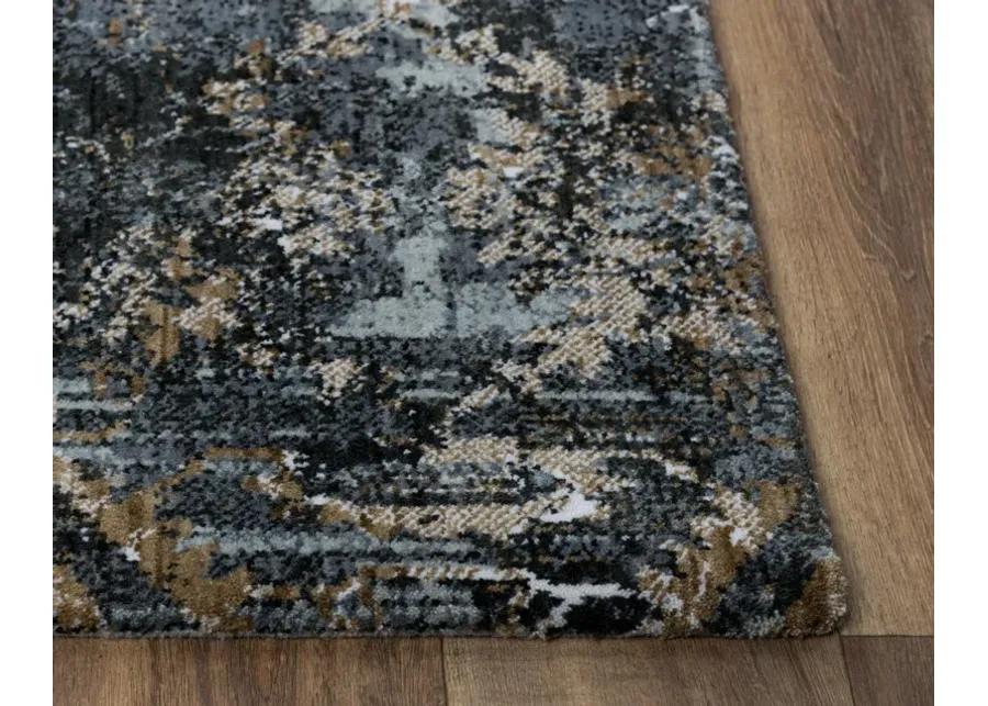 Elite Charcoal  Recycled Polyester 2'6" x 8' Runner Rug