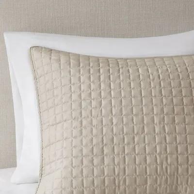 510 Design Otto Khaki 3 Piece Reversible Quilt Set