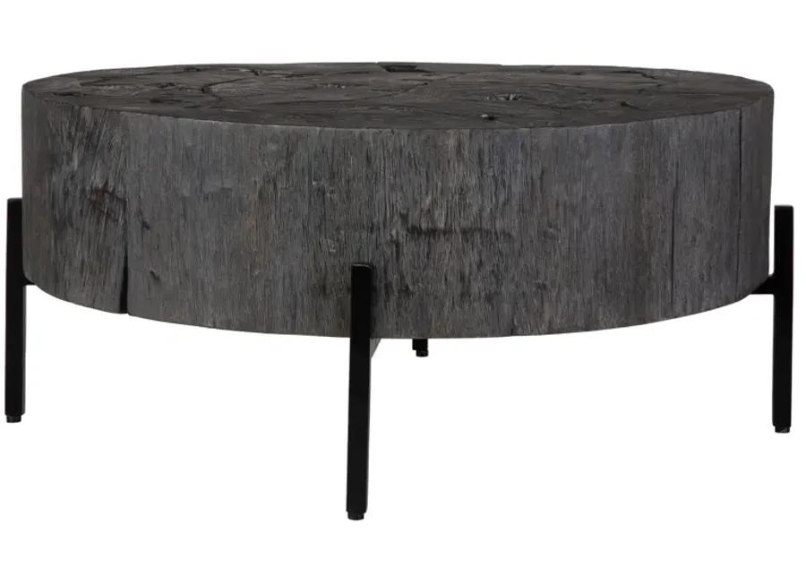 Adjoin Rustic Black Coffee Table