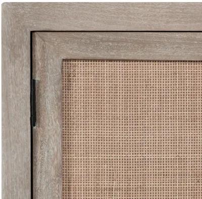 Jensen Mango Wood 4Dr Cabinet Taupe