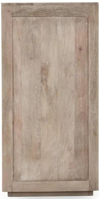 Jensen Mango Wood 4Dr Cabinet Taupe