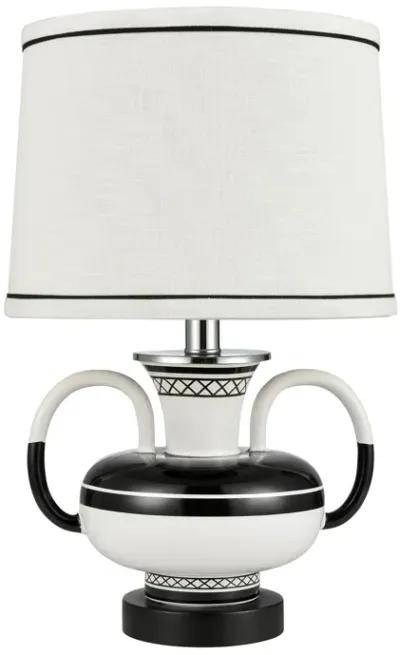 Luxor Gardens 18" High 1-Light Table Lamp - White