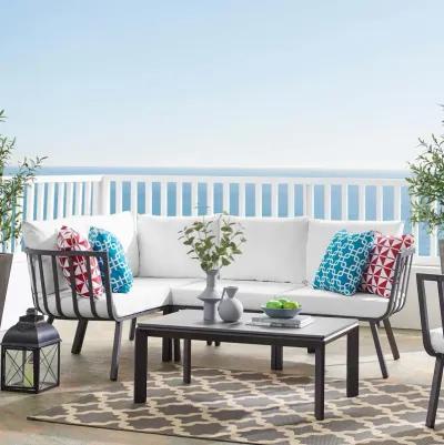 Riverside 5 Piece Outdoor Patio Aluminum Set