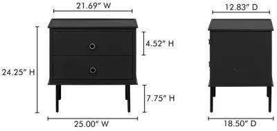 Reagan Nightstand Black