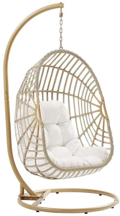 Amalie Wicker Rattan Outdoor Patio Rattan Swing Chair