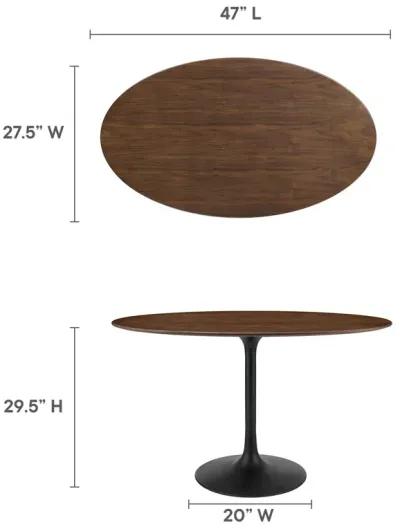 Lippa 48" Oval Wood Grain Dining Table