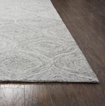 Brindleton Gray Tweed Wool 2'6" x 8' Runner Rug