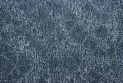 Fifth Avenue Blue Diamond Wool 5' x 8' Rectangle Rug