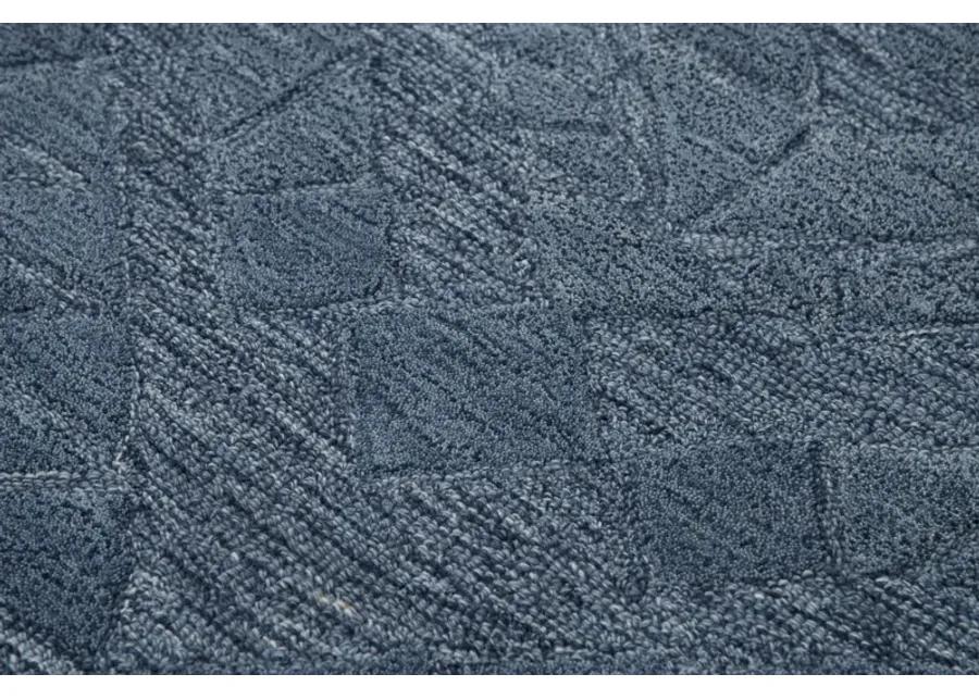 Fifth Avenue Blue Diamond Wool 5' x 8' Rectangle Rug