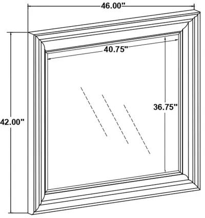Emmett Rectangular Dresser Mirror Walnut