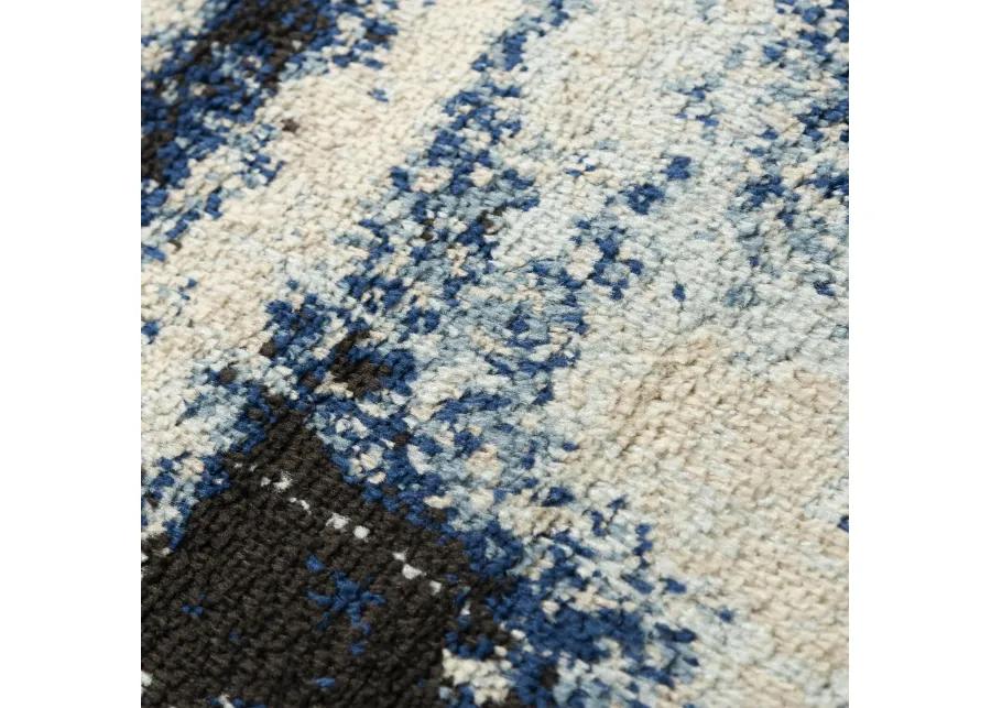 Palace Blue  Polypropylene  5'2" x 7'3" Rectangle Rug