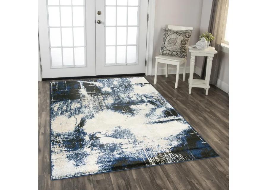 Palace Blue  Polypropylene  5'2" x 7'3" Rectangle Rug