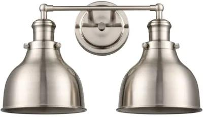 Haralson 17" Wide 2-Light Vanity Light - Satin Nickel