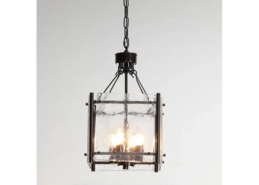 Glenn Small Square Bronze Metal Chandelier