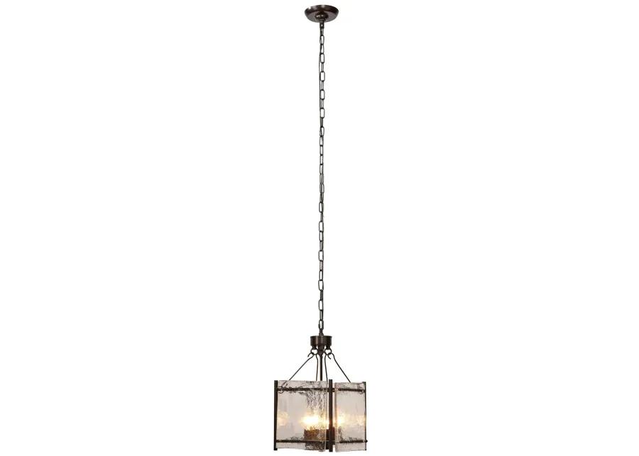 Glenn Small Square Bronze Metal Chandelier