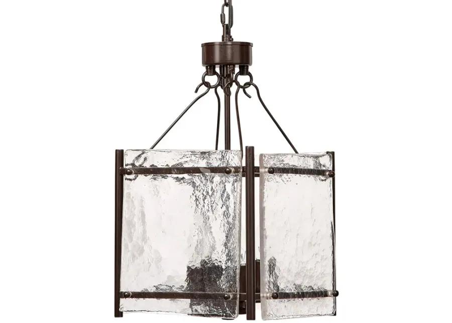 Glenn Small Square Bronze Metal Chandelier