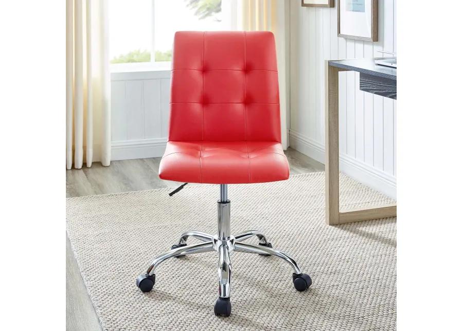 Prim Armless Mid Back Office Chair