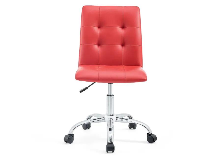 Prim Armless Mid Back Office Chair