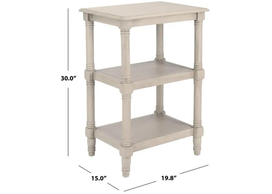 CASSIE 3 SHELF ACCENT TABLE