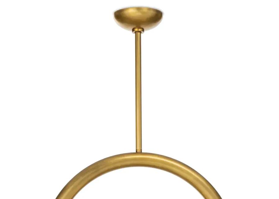 Happy Small Brass Pendant