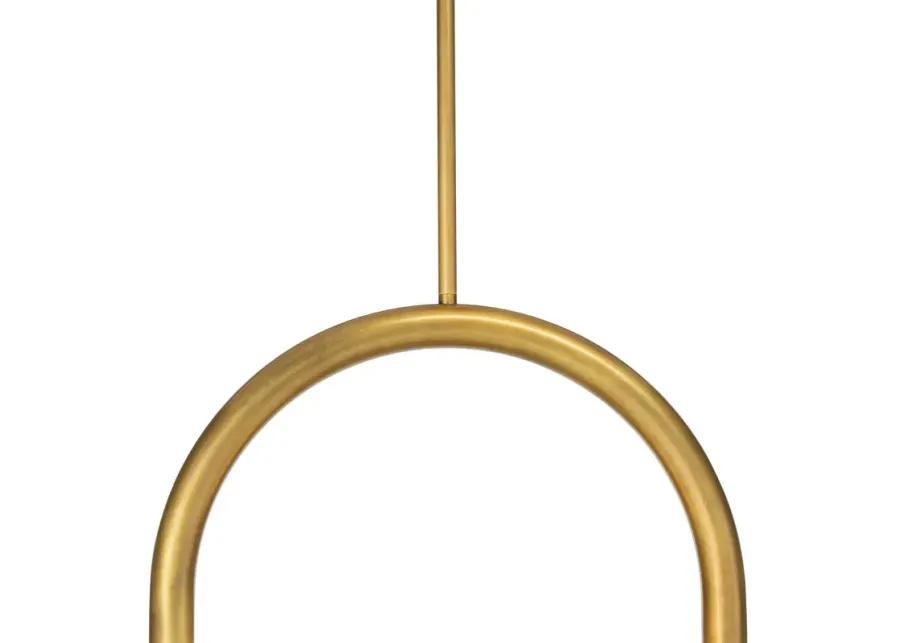 Happy Small Brass Pendant