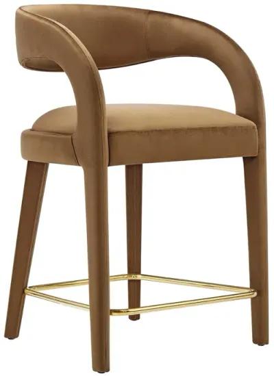 Pinnacle Performance Velvet Counter Stool Set of Two