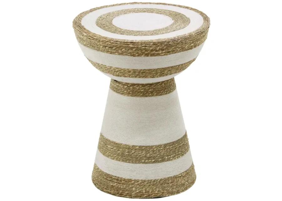 Wren Striped Side Table