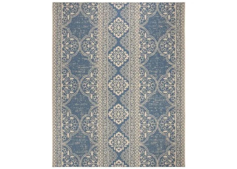 LINDEN 174 Collection LND174N-9 Cream / Blue 9' X 12'