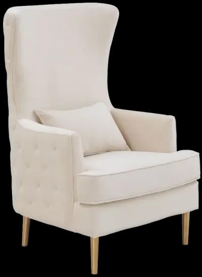 Alina Cream Tall Tufted Back Chair