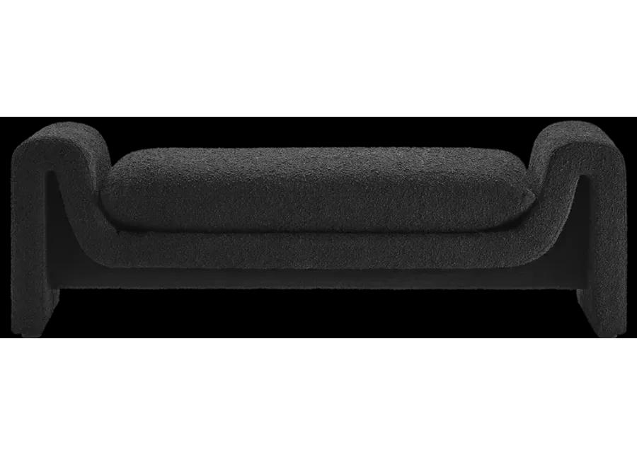 Waverly Boucle Fabric Bench