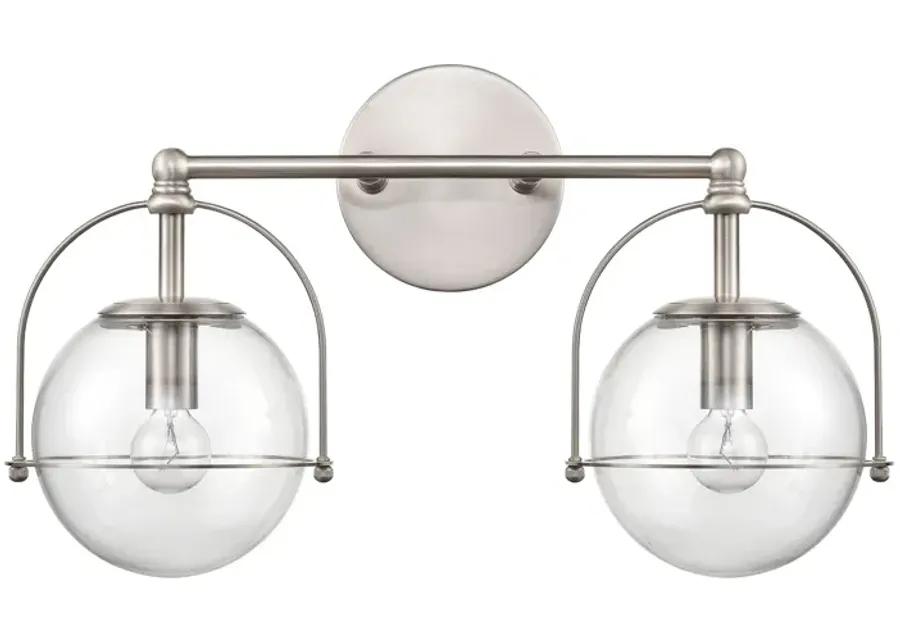 Langford 17" Wide 2-Light Vanity Light - Satin Nickel