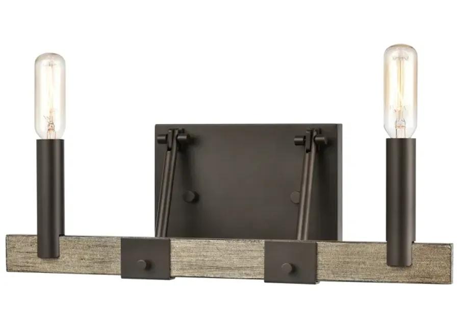 Transitions 14" Wide 2-Light Vanity Light - Oil Rubbed Bronze