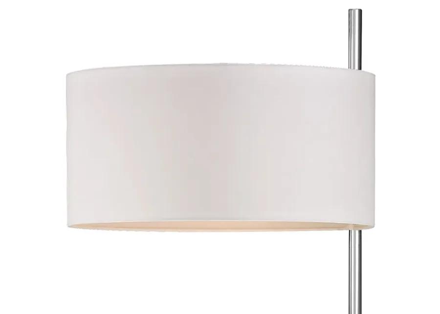 Attwood 64" High 1-Light Floor Lamp - Polished Nickel