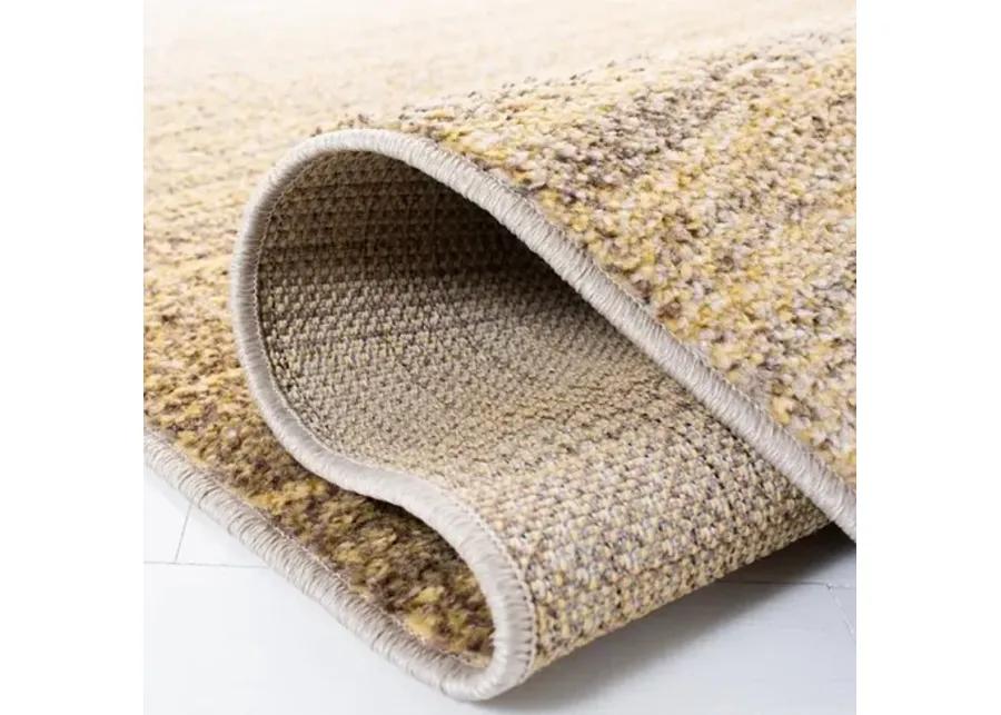 Adirondack Contemporary Gold / Ivory 2'-6" X 8' Powerloomed Rug