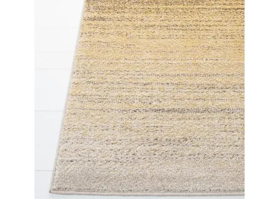 Adirondack Contemporary Gold / Ivory 2'-6" X 8' Powerloomed Rug